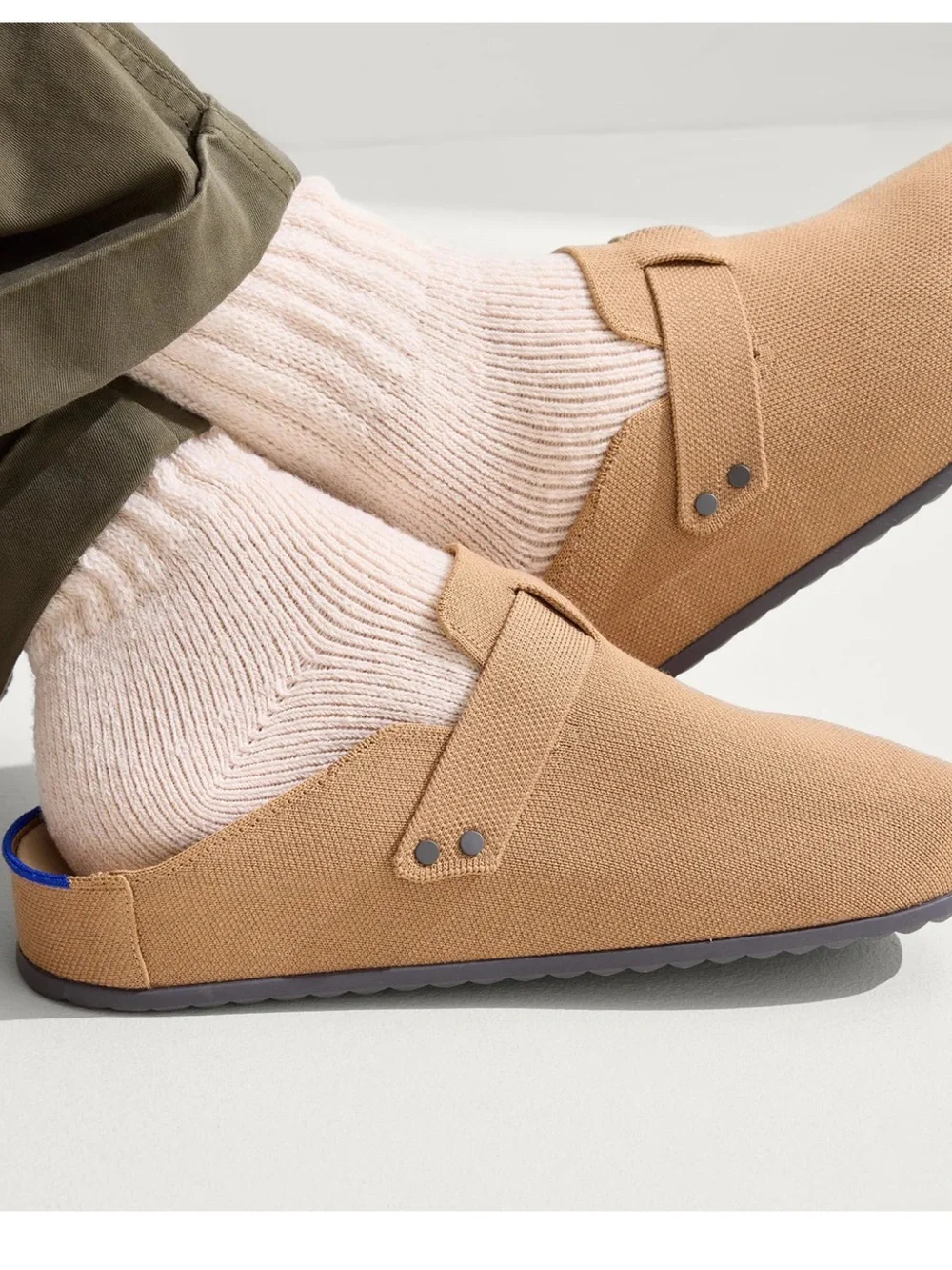 Rothys Tan Slip-On Clogs